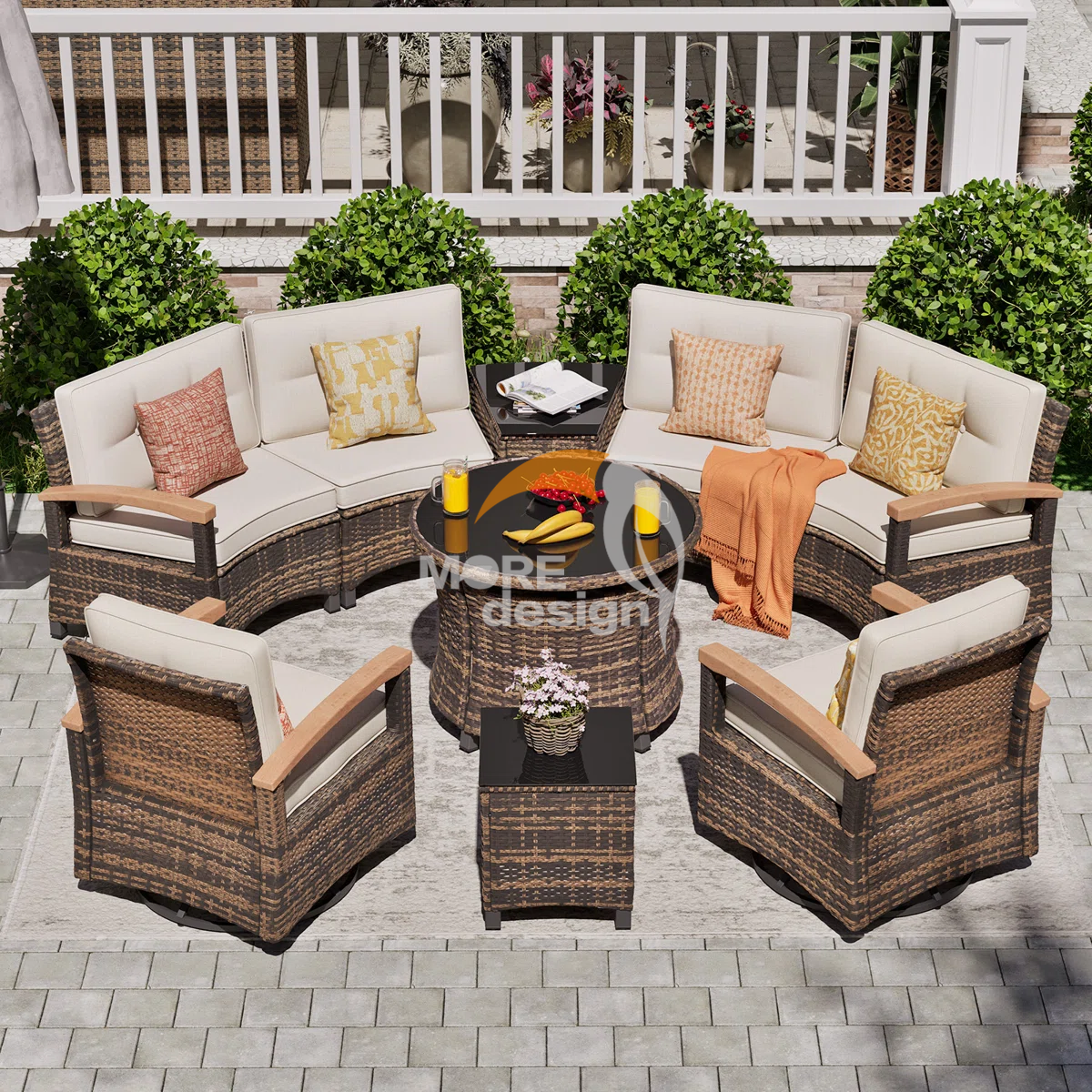 Rattan outdoor series sofa-MD-0065