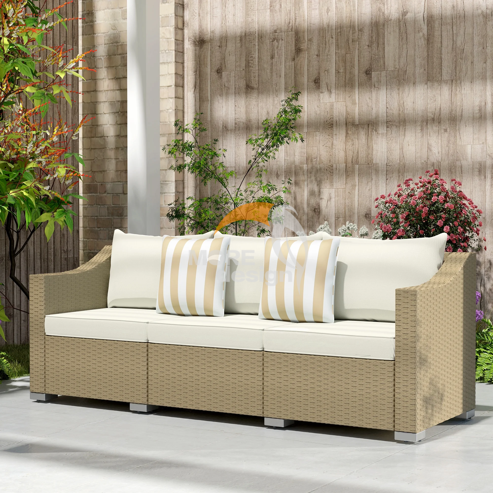 Rattan outdoor series sofa-MD-0069