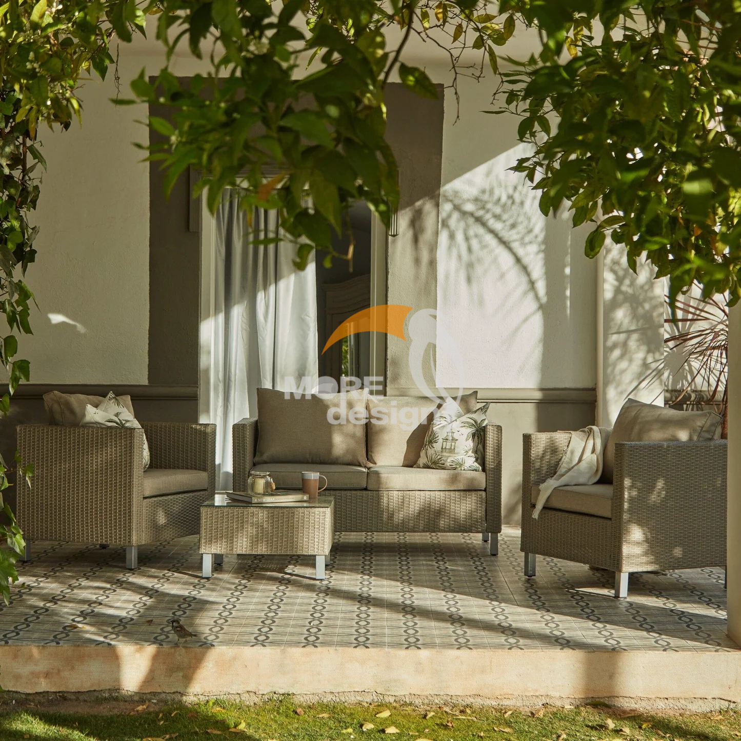 Rattan outdoor series sofa-MD-0071