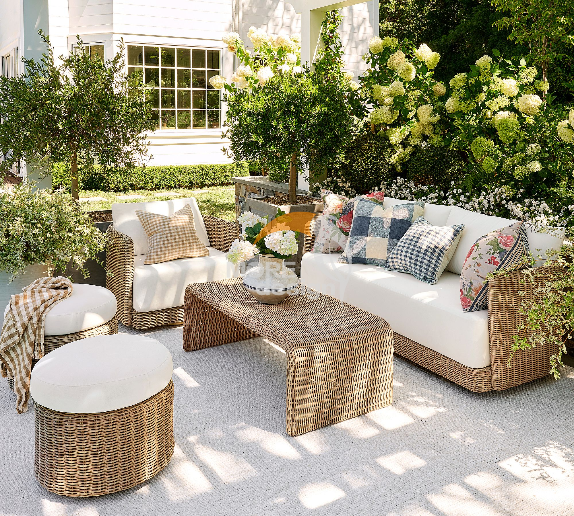 Rattan outdoor series sofa-MD-0074