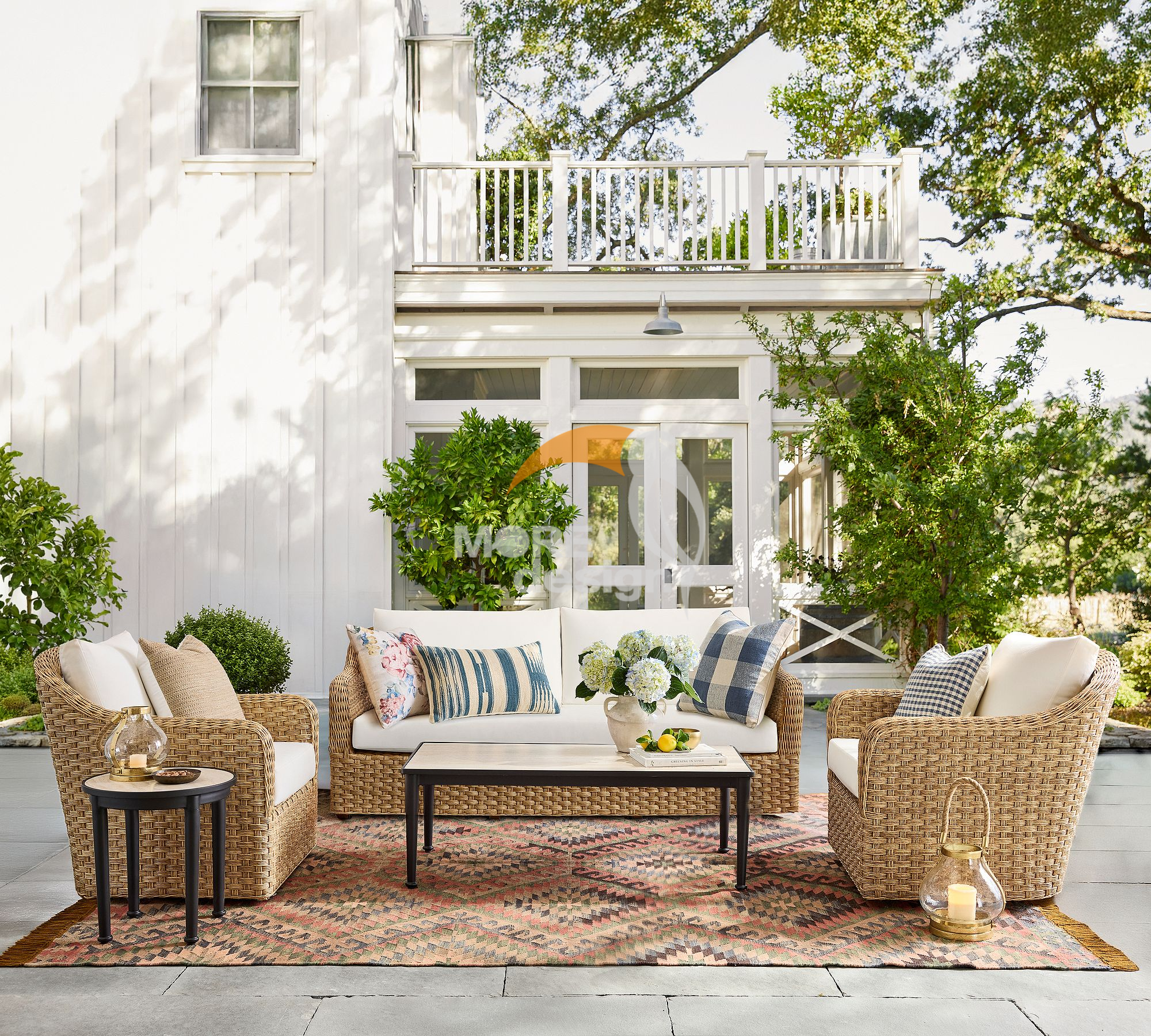 Rattan outdoor series sofa-MD-0075