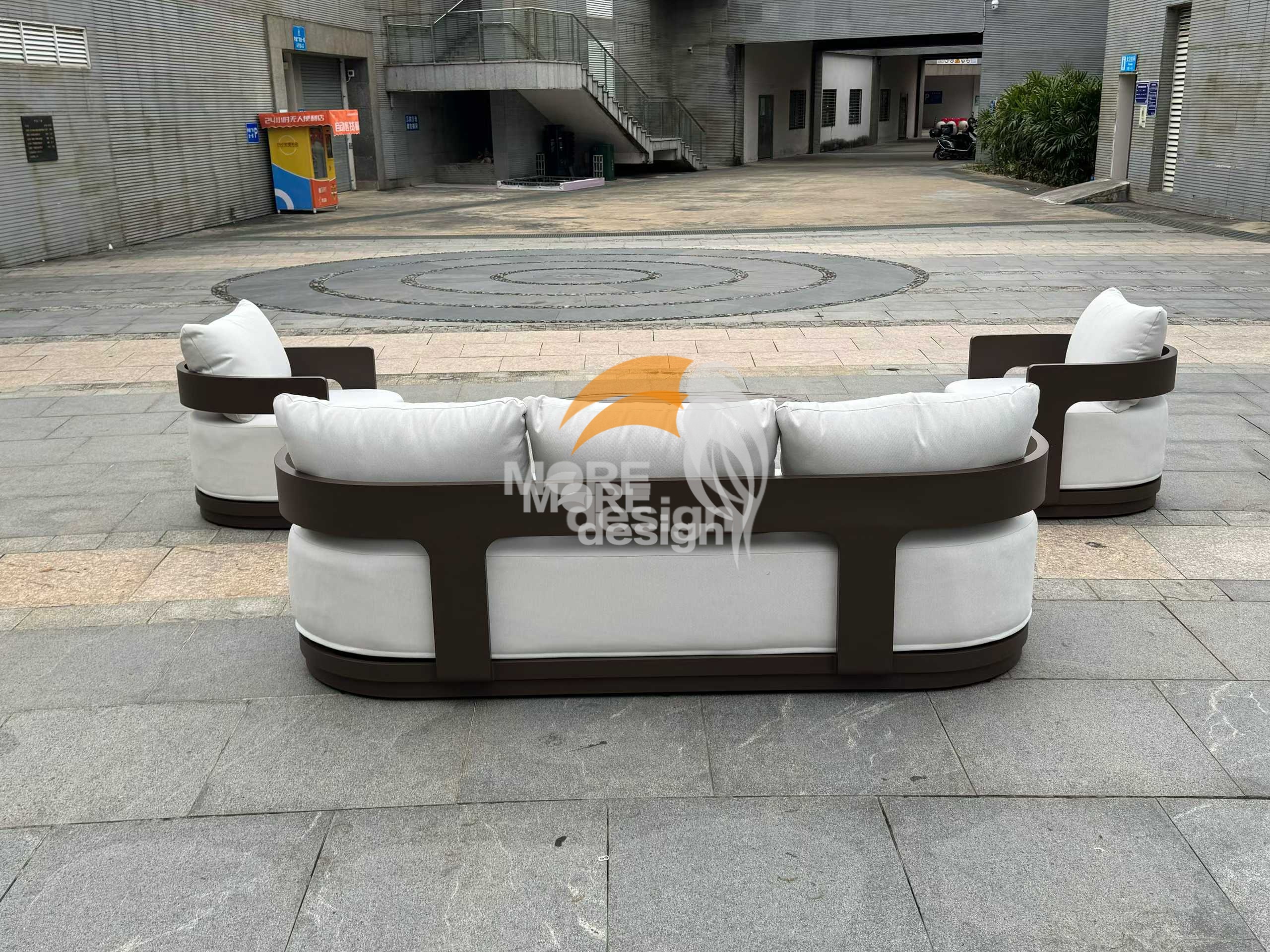 Aluminum outdoor series sofa-MD-0011
