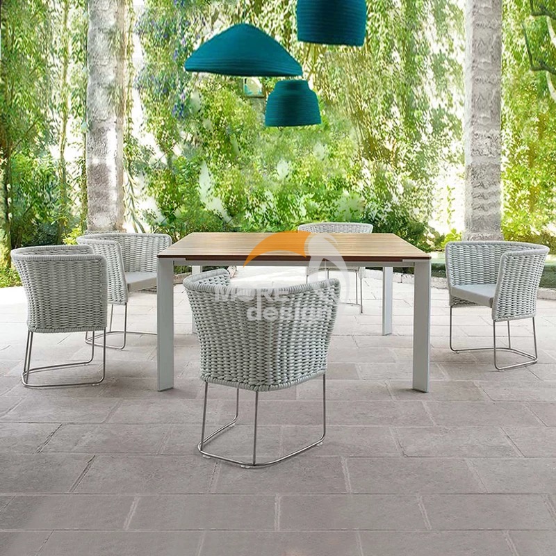 Patio furniture waterproof Braided Rope restaurant chair-MD-RD0072