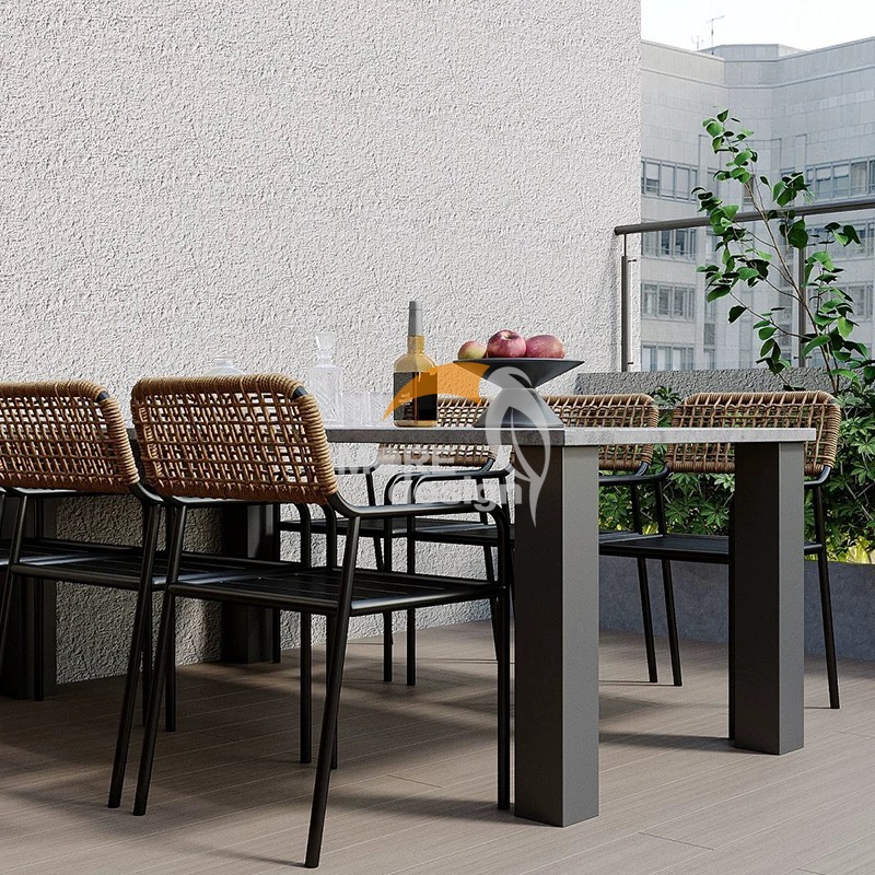 Patio furniture waterproof Braided Rope restaurant chair-MD-RD0076