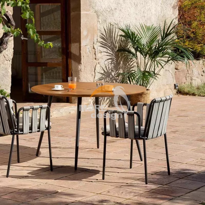 Patio furniture waterproof Braided Rope restaurant chair-MD-RD0078