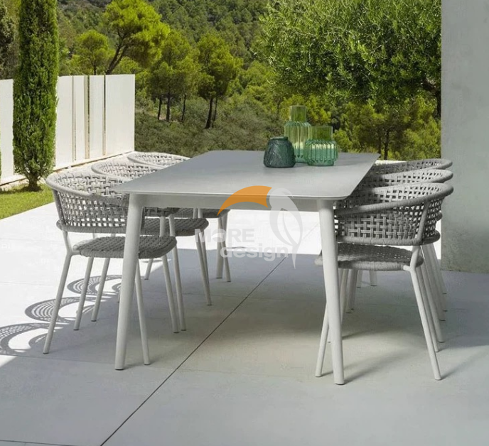 Patio furniture waterproof Braided Rope restaurant chair-MD-RD0080