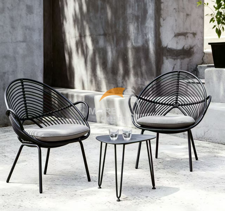 Patio furniture waterproof Rattan restaurant chair-MD-RD0077