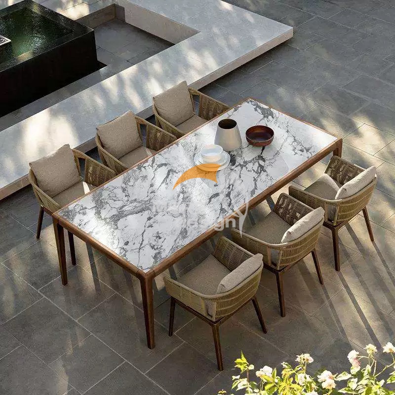 Patio furniture waterproof Braided Rope restaurant chair-MD-RD0086