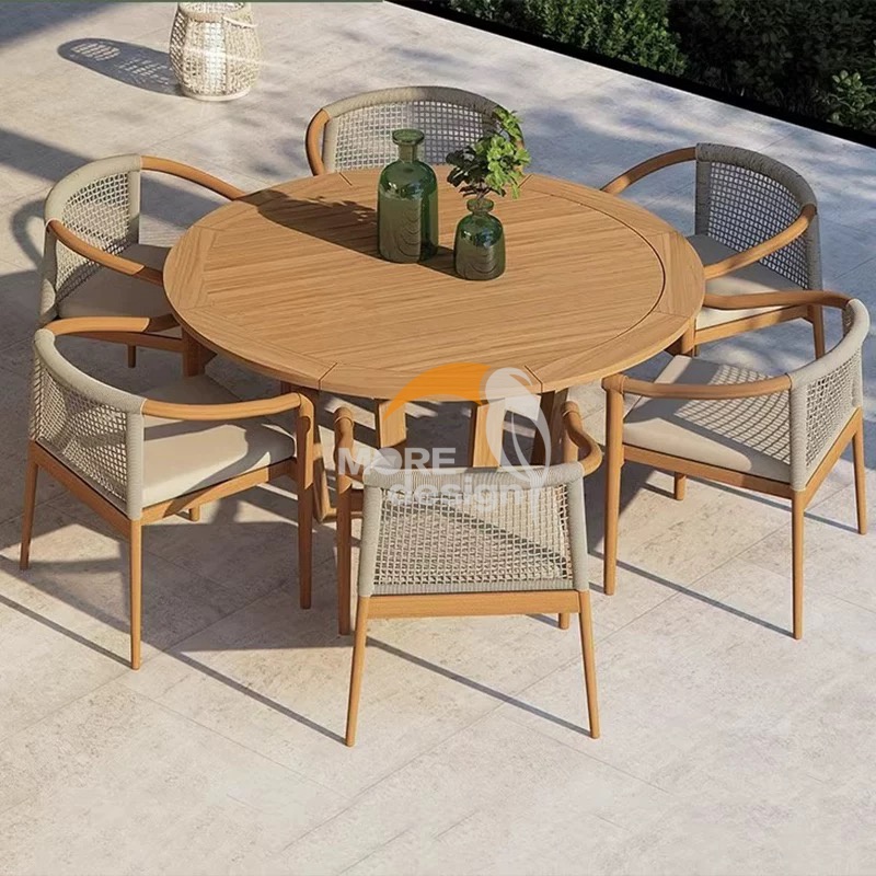 Patio furniture waterproof Braided Rope restaurant chair-MD-RD0089