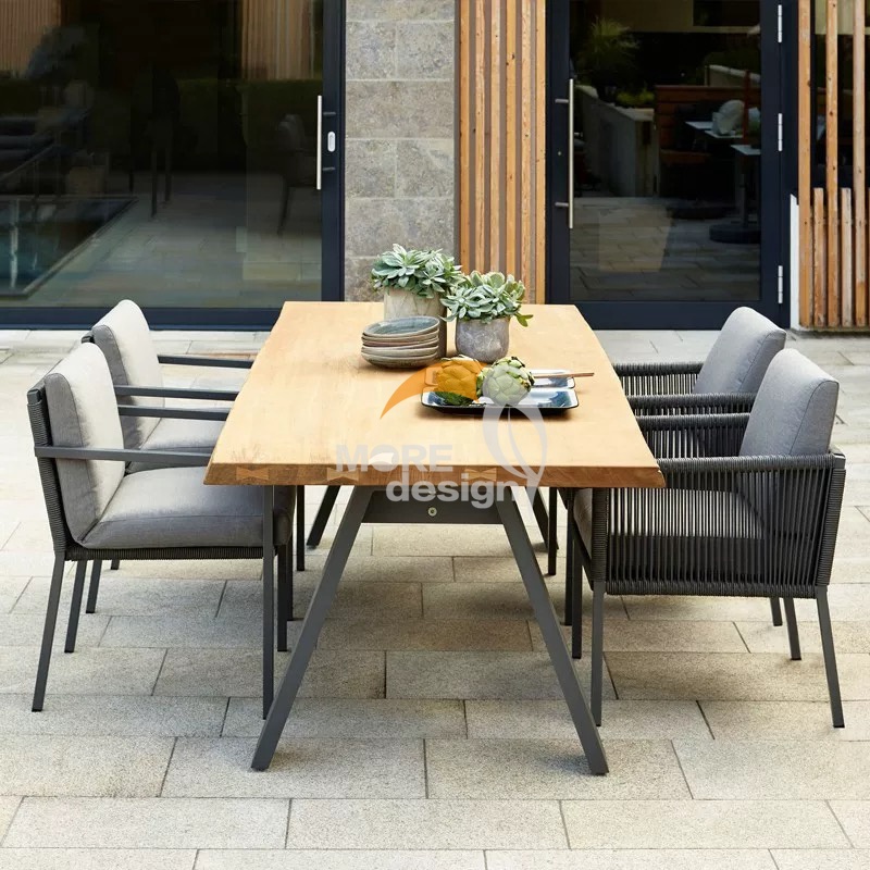 Patio furniture waterproof Braided Rope restaurant chair-MD-RD0093
