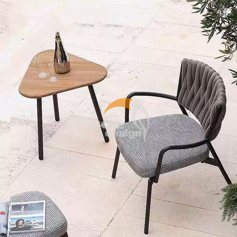 Patio furniture waterproof Braided Rope restaurant chair-MD-RD0094