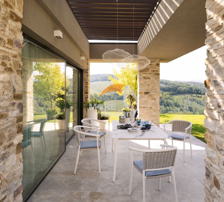 Patio furniture waterproof Braided Rope restaurant chair-MD-RD0097