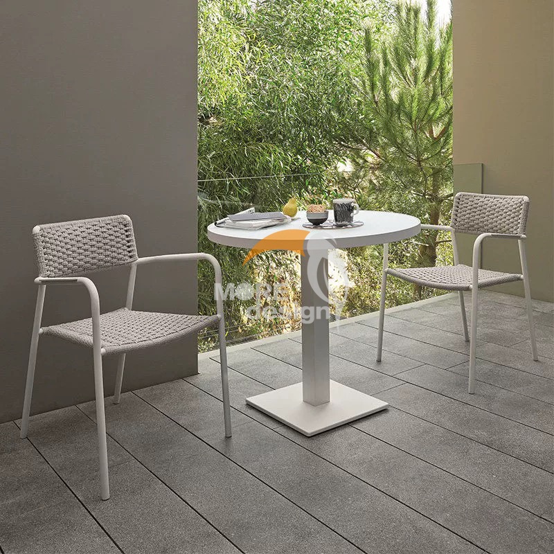 Patio furniture waterproof Braided Rope restaurant chair-MD-RD0098