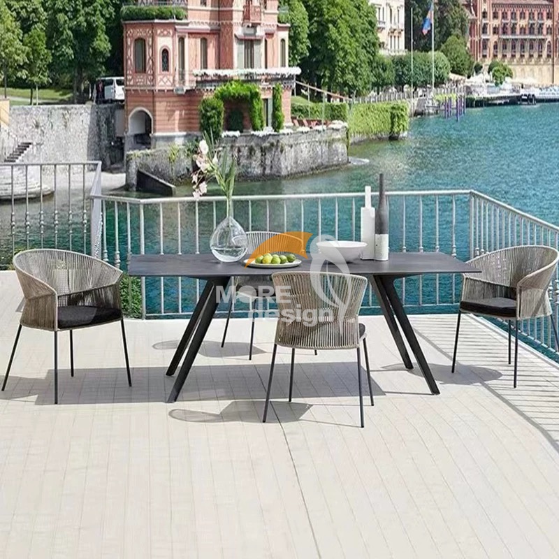Patio furniture waterproof Braided Rope restaurant chair-MD-RD0099