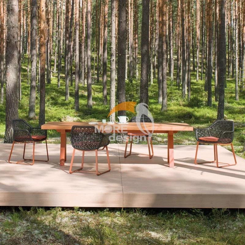 Patio furniture waterproof Braided Rope restaurant chair-MD-RD00100