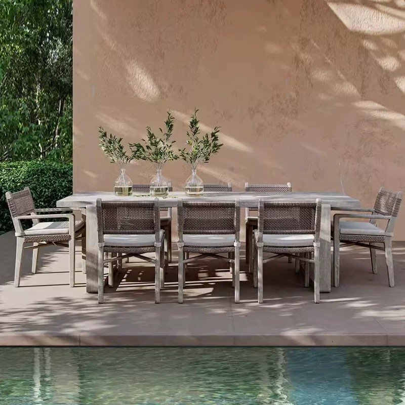 Patio furniture waterproof Braided Rope restaurant chair-MD-RD00103