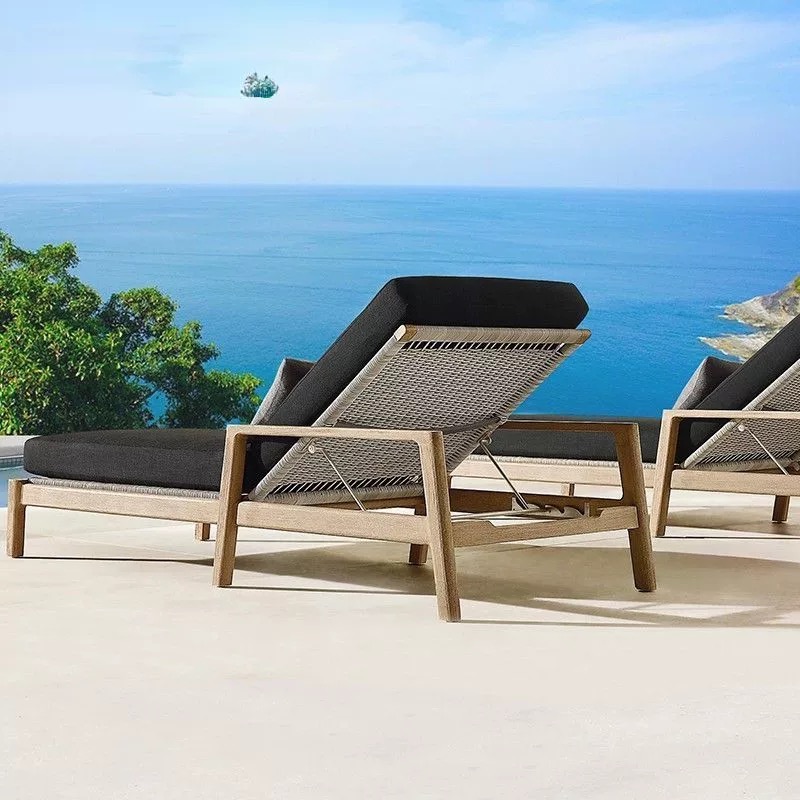 Wood sun lounger-MD-BS0038