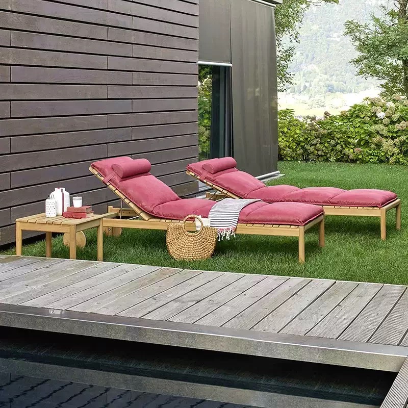 Wood sun lounger-MD-BS00066