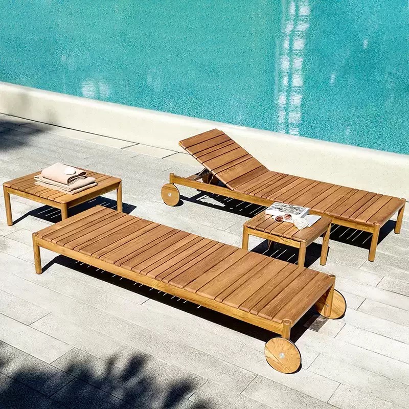 Wood sun lounger-MD-BS00066