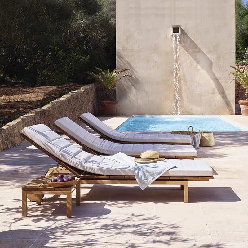 Wood sun lounger-MD-BS00066