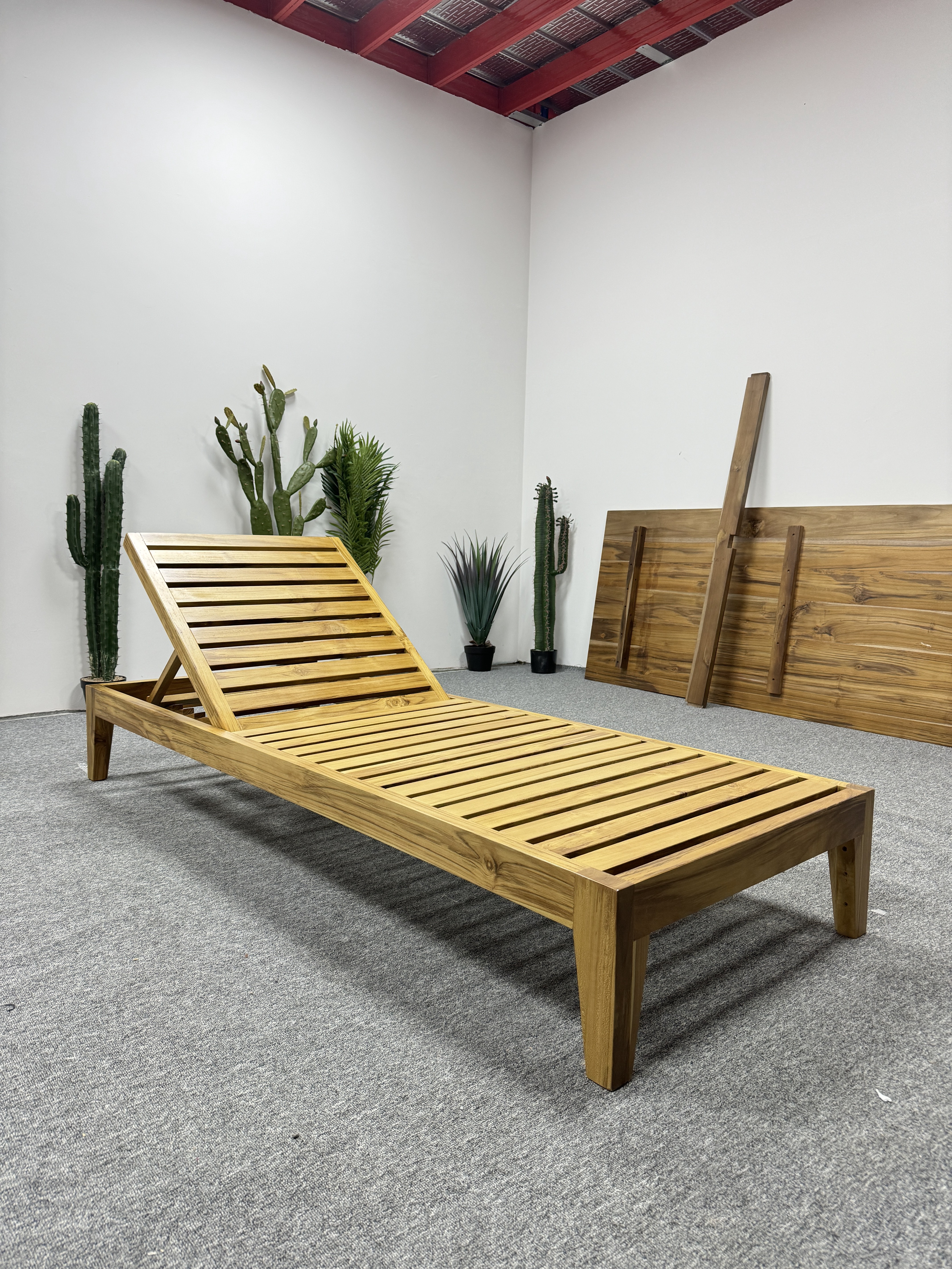Wood sun lounger-MD-BS0035