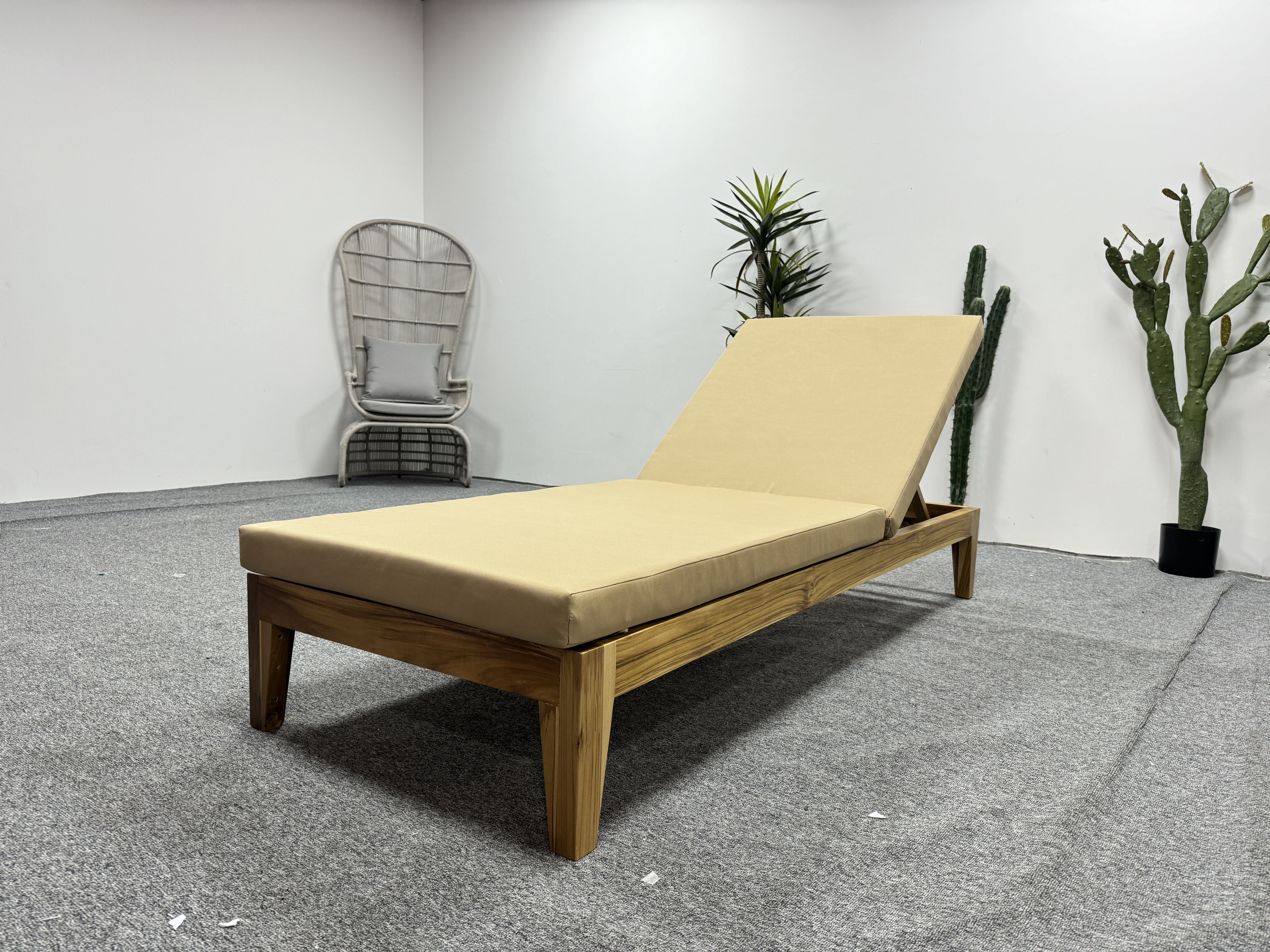 Wood sun lounger-MD-BS0035