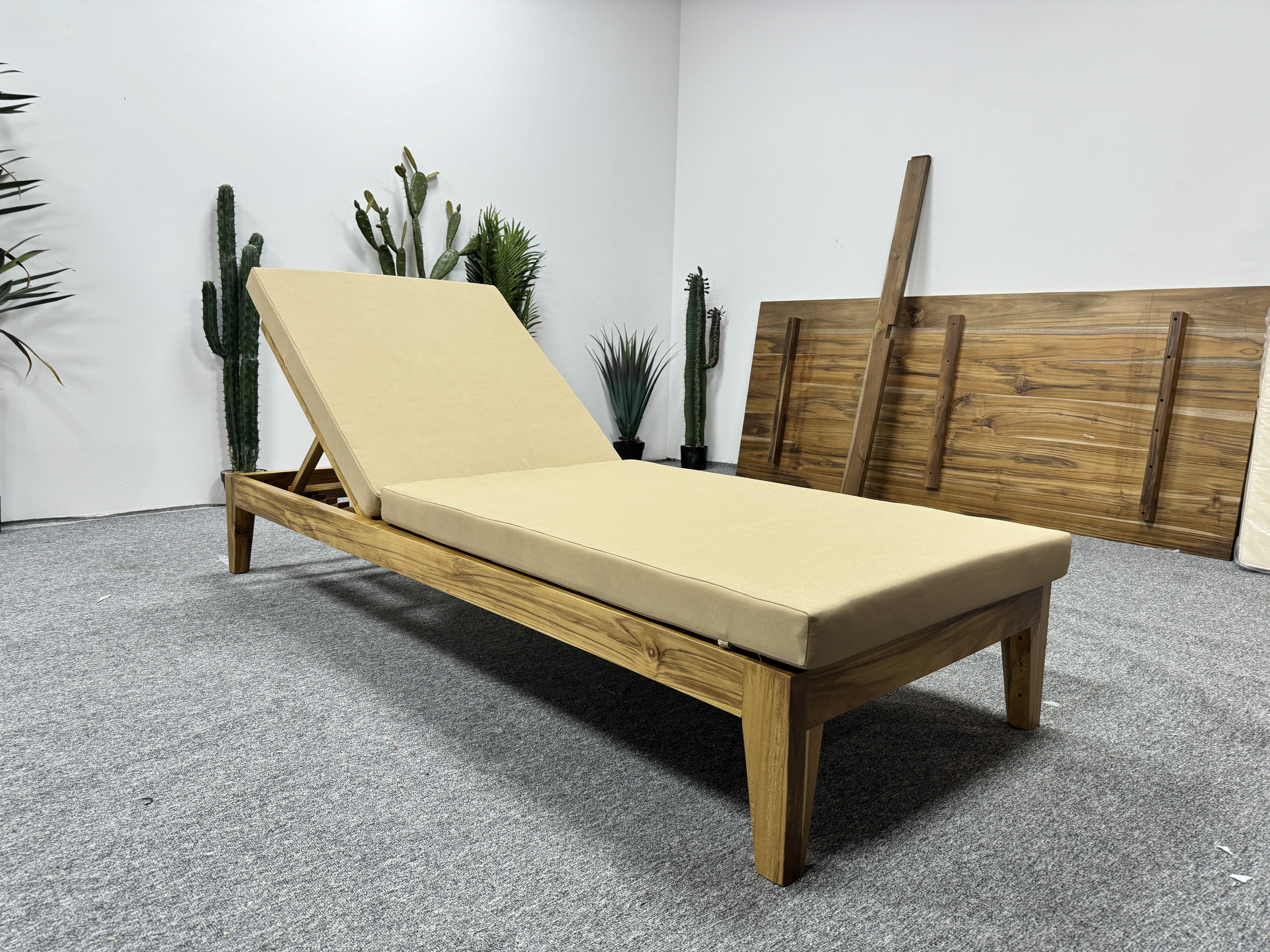 Wood sun lounger-MD-BS0035