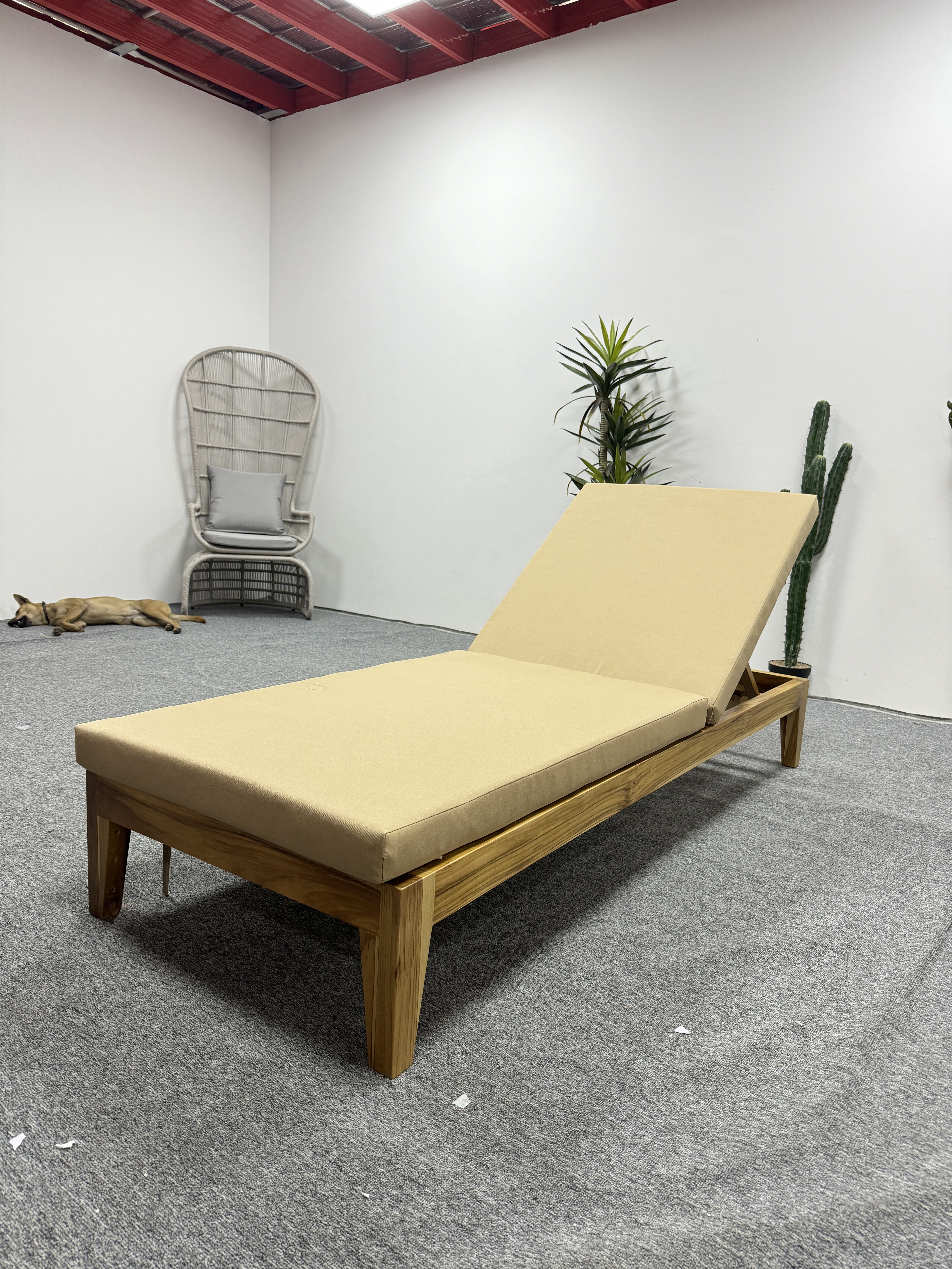 Wood sun lounger-MD-BS0035