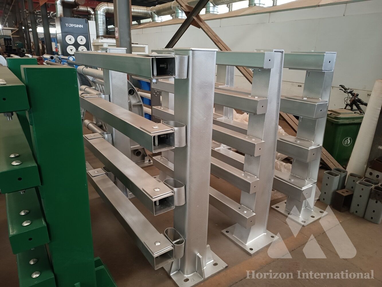 High strength bridge guardrails