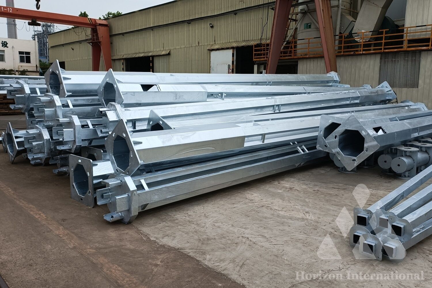 Hot-dip galvanized street light post