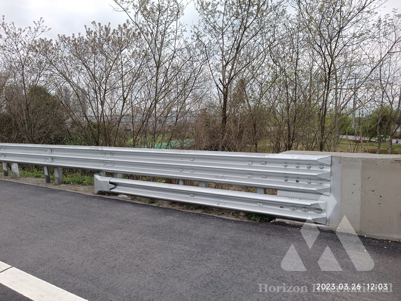 Three waves thrie beam guardrails