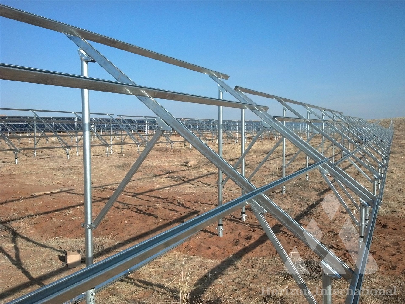 Galvanized solar energy photovoltaic purline bracket column posts