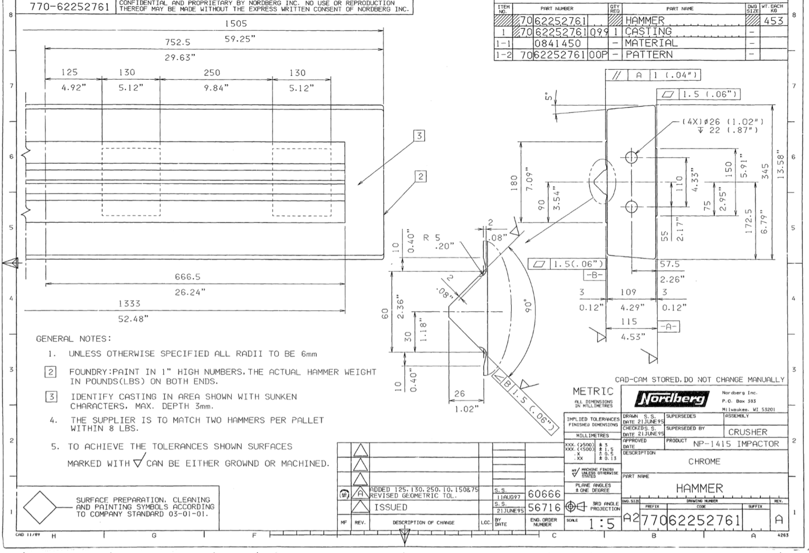 قضيب النفخ METSO NP15