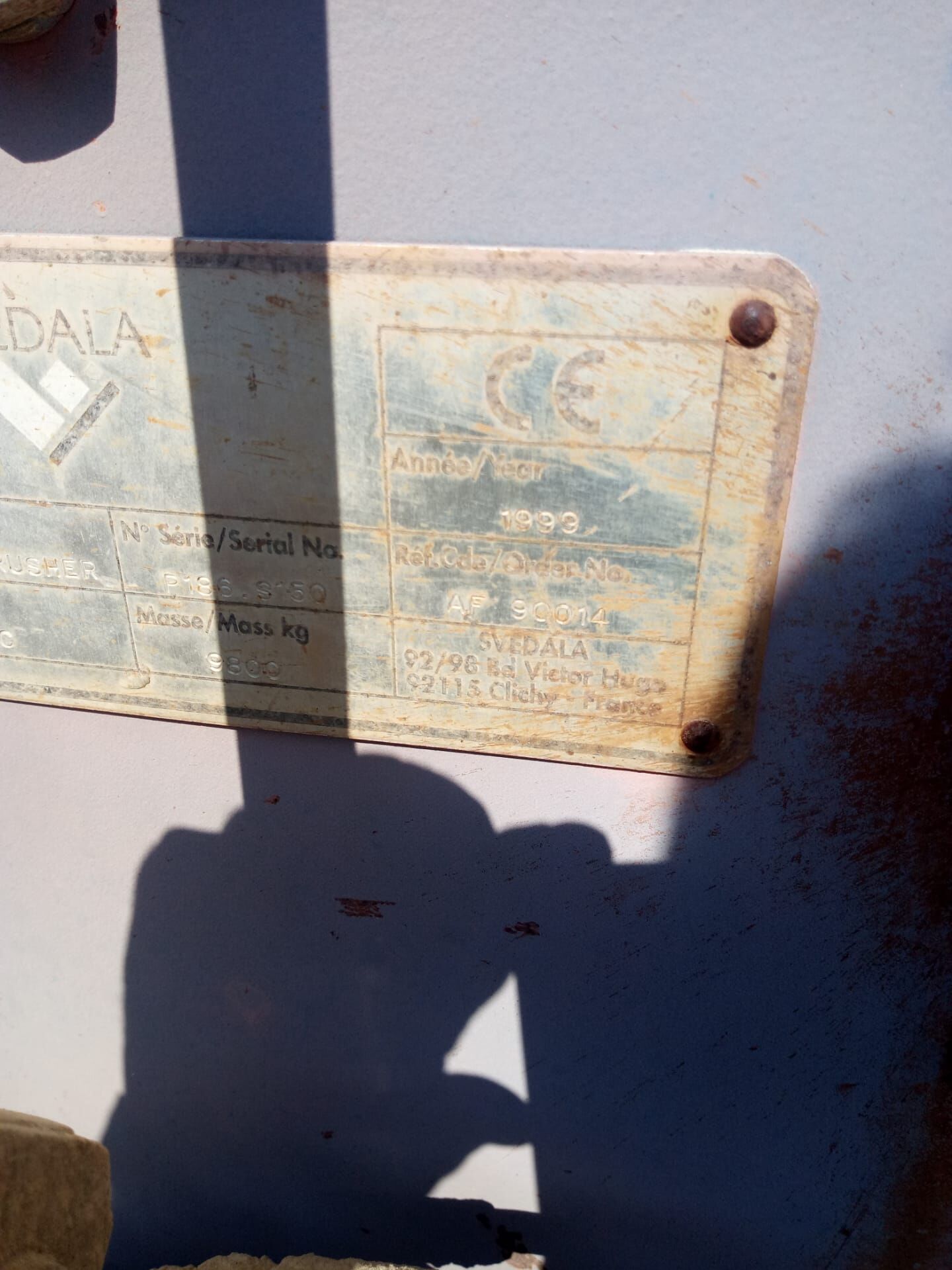 PLANTA TRITURADORA SVEDALA