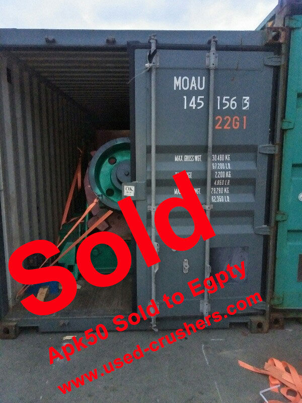 DOS APK50 renovados vendidos a Egipto