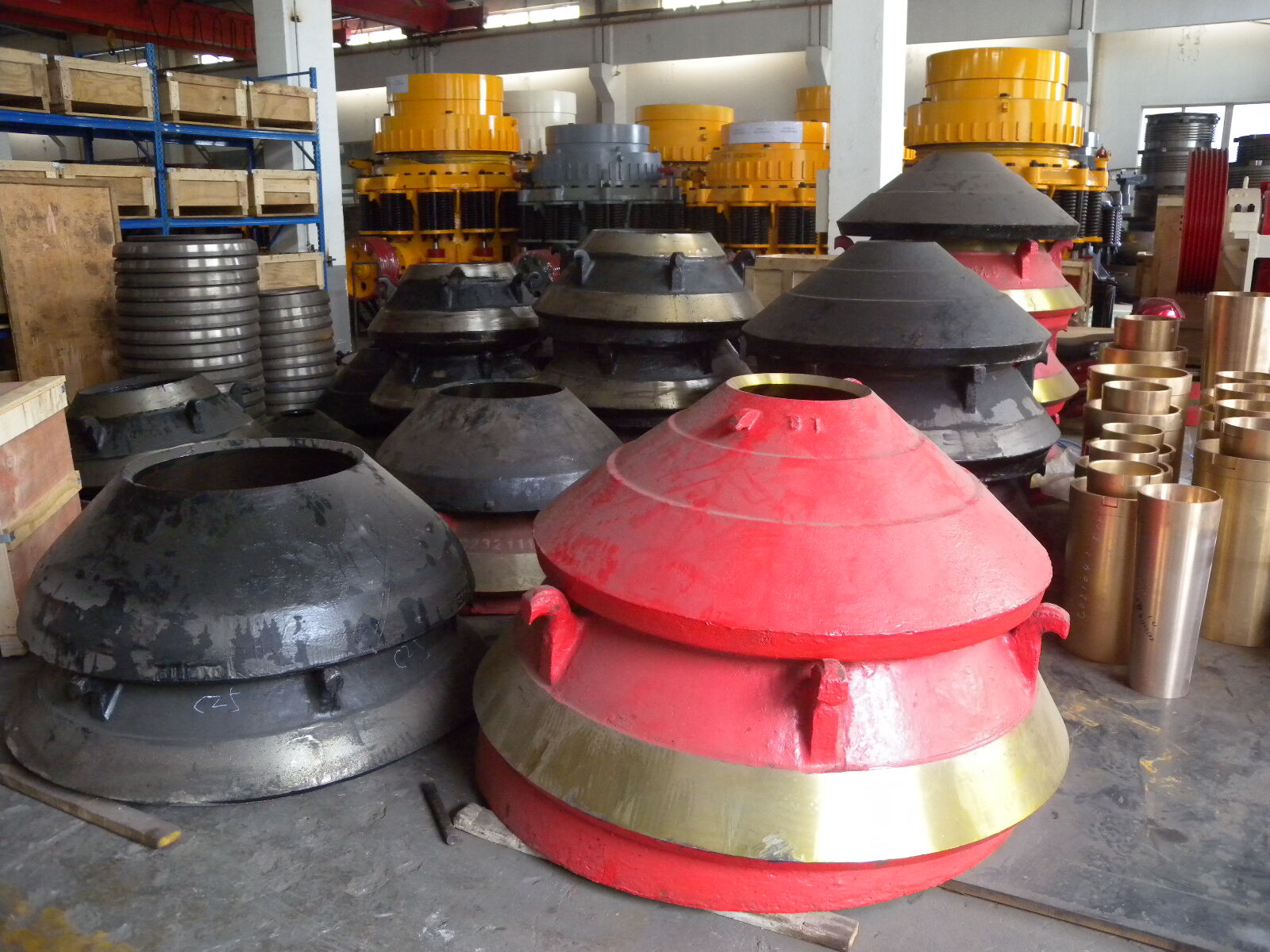 Piezas de desgaste de la trituradora de cono Minyu