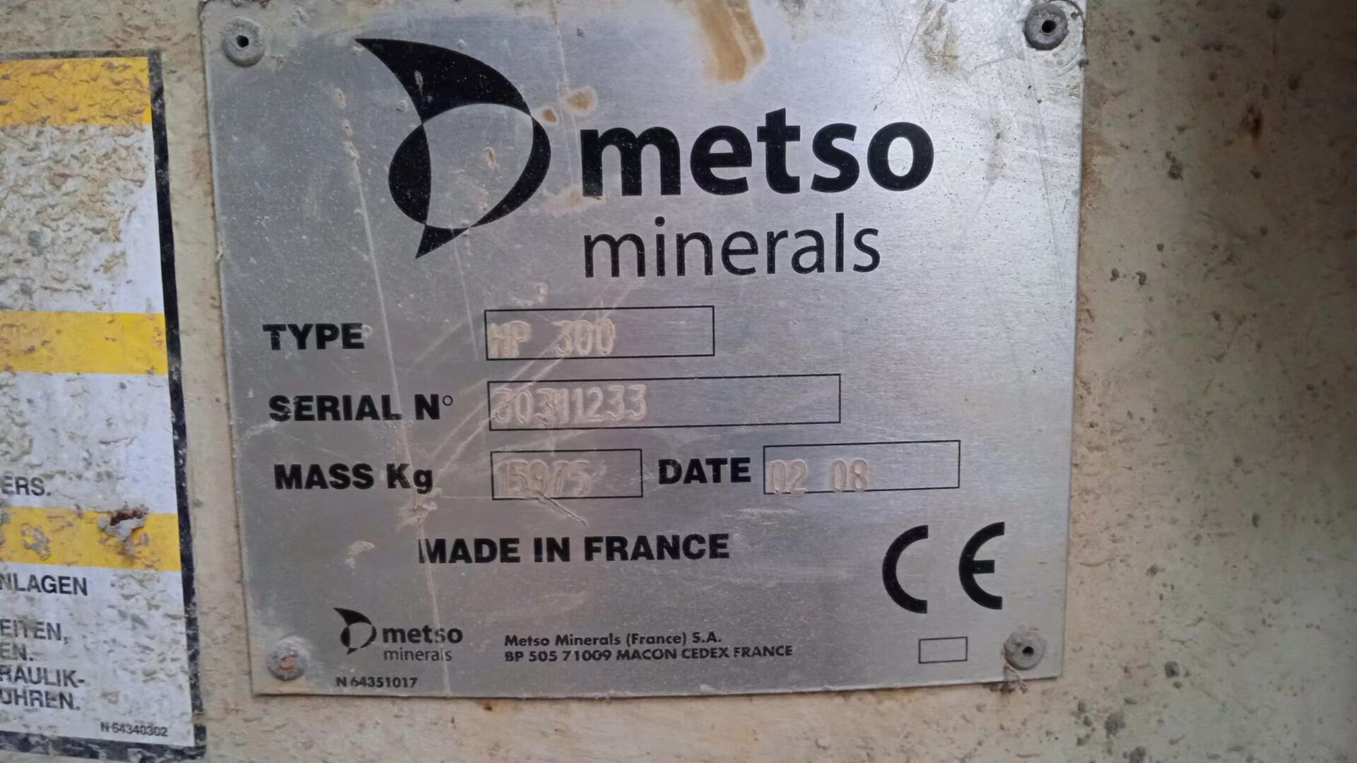 Metso Hp300 año: 2008