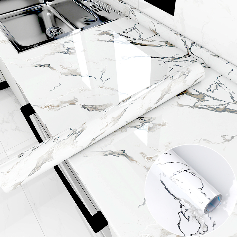 SILVER MARBLE WALLPAPER-LY004