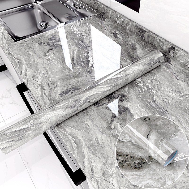 SILVER MARBLE WALLPAPER-LY001