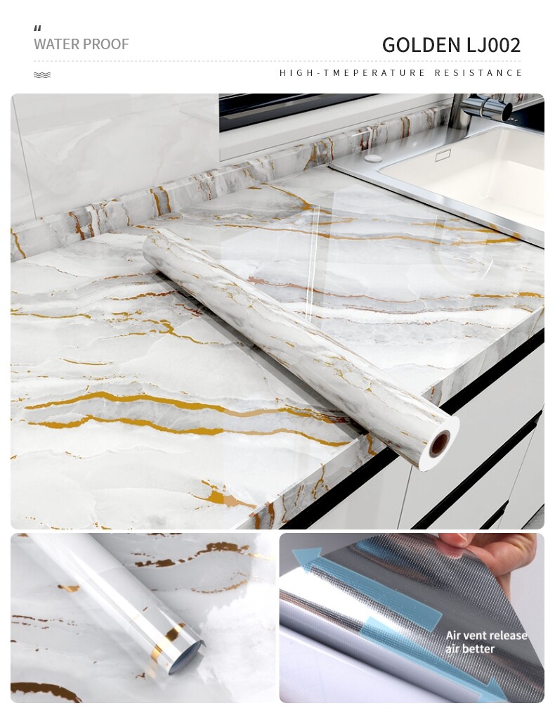 GOLDEN MARBLE WALLPAPER-LJ002