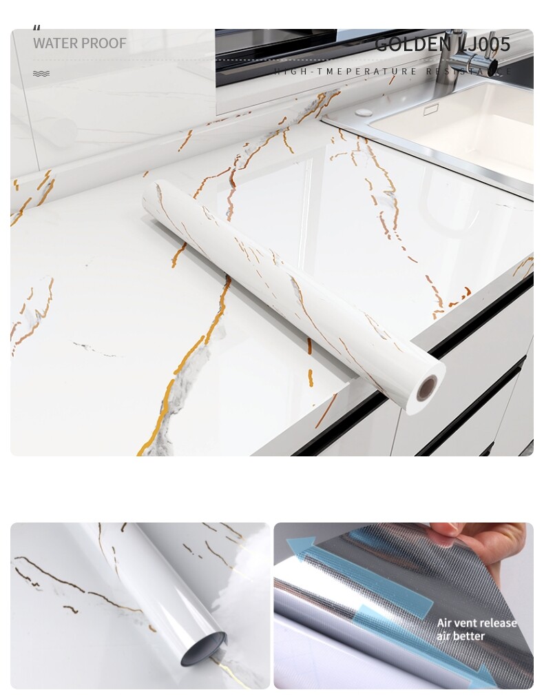 GOLDEN MARBLE WALLPAPER-LJ005