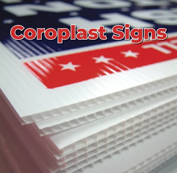 UV Printed Campaign Signs with H-Stakes