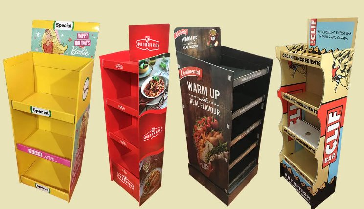 Lightweight Plastic Corrugated Merchandise Display Stand | Custom POS Rack