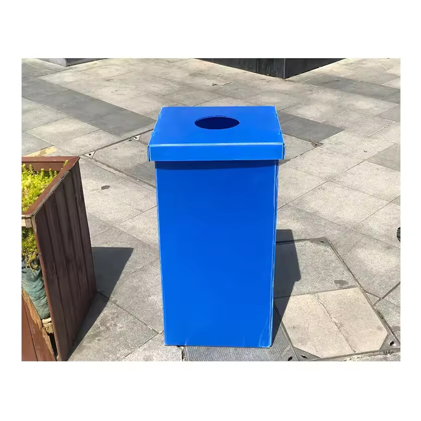 Lightweight Plastic Corrugated Paper Waste Bin