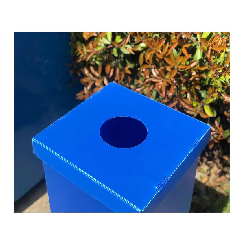 Lightweight Plastic Corrugated Paper Waste Bin