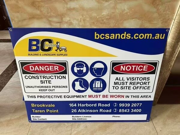  Custom Various Durable Corflute Signs