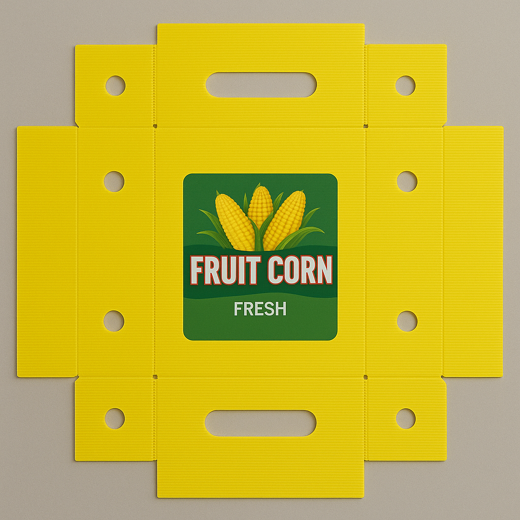 Reusable Corrugated Plastic Agricultural Fruit Corn Packaging Box