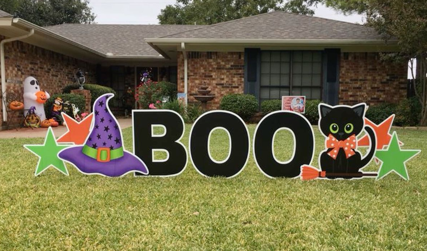 Custom Polypropylene Hollow Board Yard Signs for Christmas, Halloween, and Events