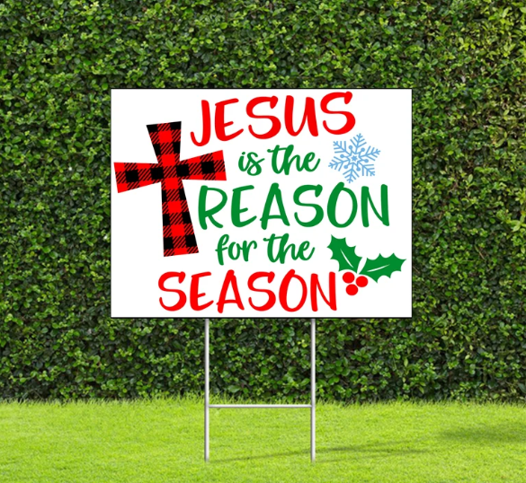 Custom Printed Polypropylene Hollow Board Christmas Yard Signs – Outdoor Coroplast Holiday Decorations