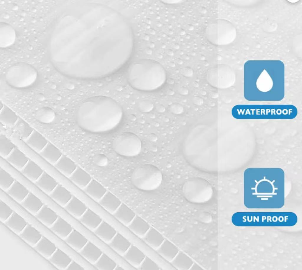 Custom PP Corrugated Plastic Sign Boards – Flexible Size for Professional Printing